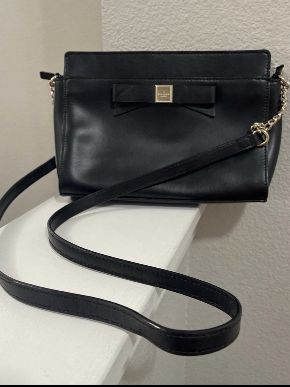 kate spade Bow Crossbody Bag in Black